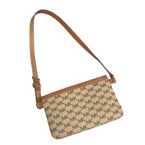 Michael Kors Tan and Brown Mini Bag